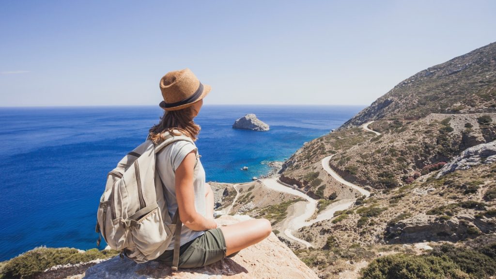 Traveller enjoying a relaxed holiday experience with support and peace of mind